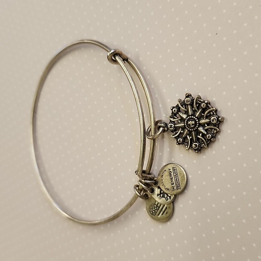 Alex and Ani Compass Bangle Charm Bracelet